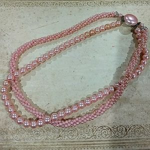 Vintage Pink Pearl Beads